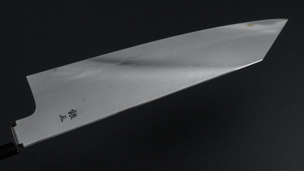 Tetsujin Silver 3 Metal Flow Kiritsuke Gyuto 210mm Taihei Makassar Ebony Handle - Tetogi