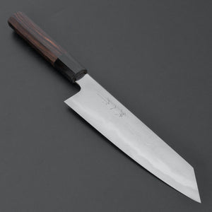Tetsujin Silver 3 Metal Flow Kiritsuke Gyuto 210mm Taihei Makassar Ebony Handle - Tetogi