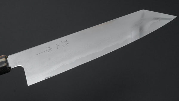 Tetsujin Silver 3 Metal Flow Kiritsuke Gyuto 240mm Taihei Makassar Ebony Handle - Tetogi