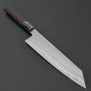Tetsujin Silver 3 Metal Flow Kiritsuke Gyuto 240mm Taihei Makassar Ebony Handle - Tetogi