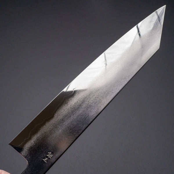 Tetsujin Silver 3 Metal Flow Kiritsuke Gyuto 240mm Taihei Makassar Ebony Handle - Tetogi
