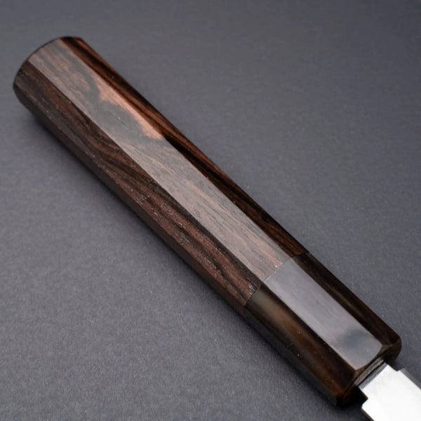 Tetsujin Silver 3 Ukiba Kiritsuke Petty 165mm Taihei Makassar Ebony Handle - Tetogi