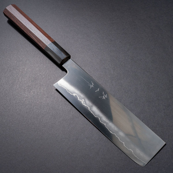 Tetsujin Silver #3 Ukiba Nakiri 180mm Taihei Tagayasan Handle - Tetogi