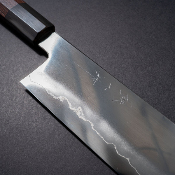 Tetsujin Silver #3 Ukiba Nakiri 180mm Taihei Tagayasan Handle - Tetogi