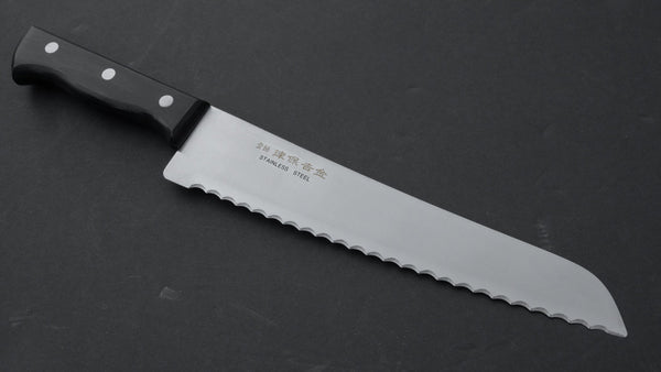 Tsubo Yoshikane Stainless Bread Knife 210mm Pakka Handle - Tetogi