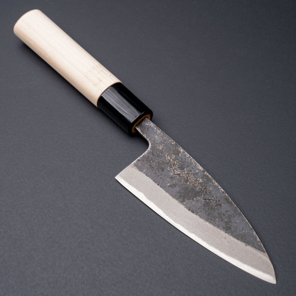 Yamato Ichimonji Carbon Ajikiri 105mm Poplar Handle - Tetogi