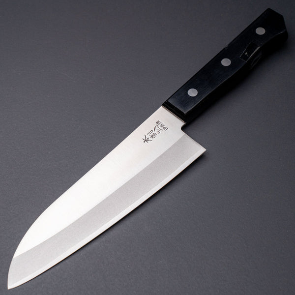 Yamato Ichimonji Stainless Clad Carbon Santoku Pakka Handle (No Bolster) - Tetogi