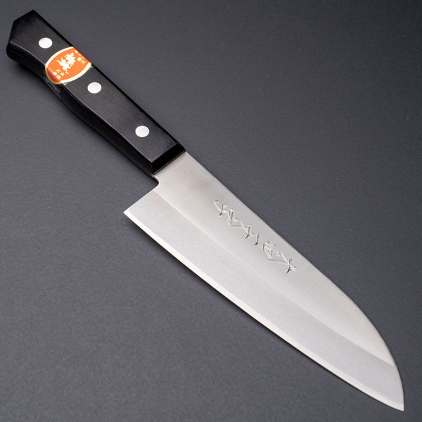 Yamato Ichimonji Stainless Clad Carbon Santoku Pakka Handle (No Bolster) - Tetogi