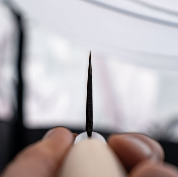 Yamato Ichimonji Thick Carbon Nakiri 170mm Poplar Handle - Tetogi