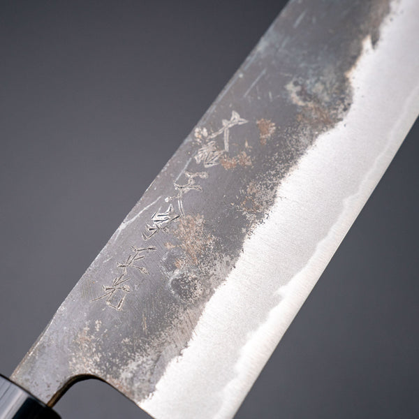 Yamato Ichimonji Thick Carbon Nakiri 170mm Poplar Handle - Tetogi