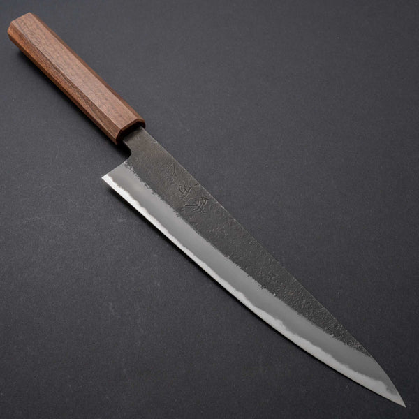 Ajikataya Nashiji White #2 Sujihiki 210mm Walnut Handle - Tetogi