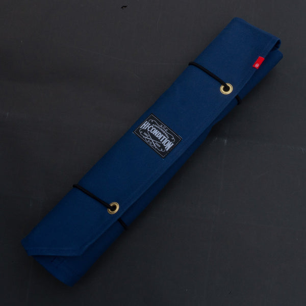 HI-CONDITION Hanpu Canvas 6 Pockets Knife Roll Navy - Tetogi