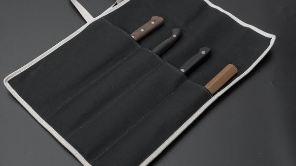 Hitohira 4 Pockets Canvas Knife Roll - Tetogi