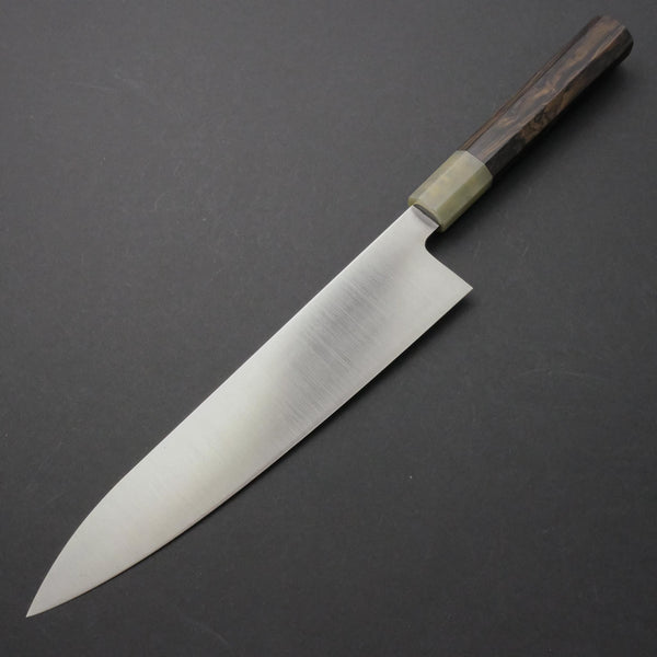 Hitohira Ashi Swedish Stainless Gyuto 240mm Ebony Handle - Tetogi