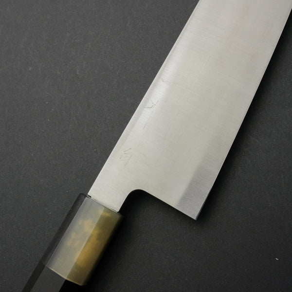 Hitohira Ashi White #2 Gyuto 240mm Ebony Handle - Tetogi