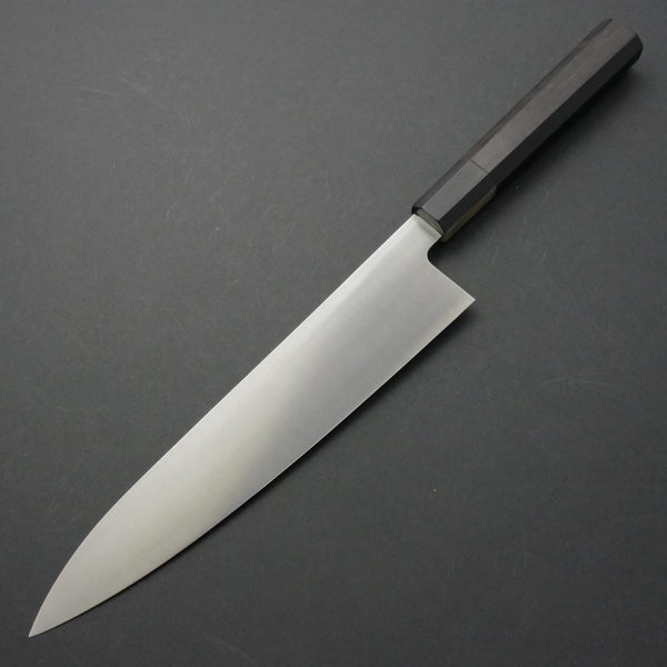 Hitohira Ashi White #2 Gyuto 240mm Ebony Handle - Tetogi