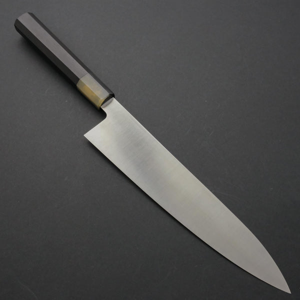 Hitohira Ashi White #2 Gyuto 240mm Ebony Handle - Tetogi