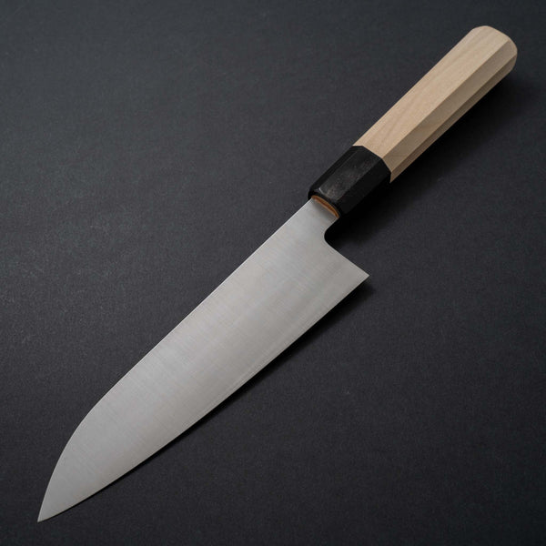 Hitohira Ashi White #2 Santoku 180mm Ho Wood Handle - Tetogi