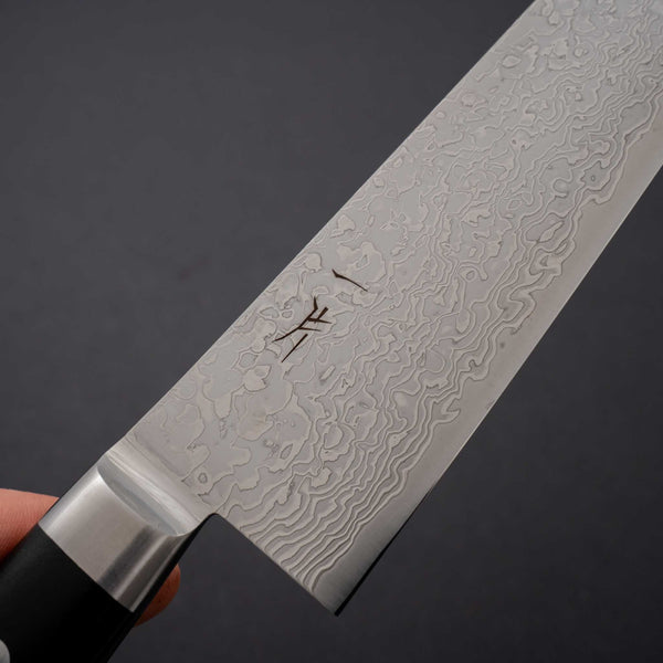 Hitohira FJ SG2 Nickel Damascus White Kiritsuke Gyuto 210mm Linen Micarta Handle - Tetogi