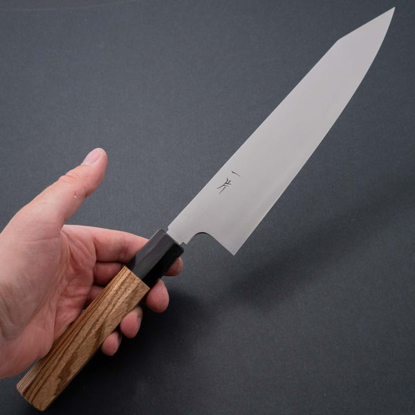 Hitohira FJ VG-10 Gyuto Kiritsuke 240mm Taihei Zebra Wood Octagonal Handle - Tetogi