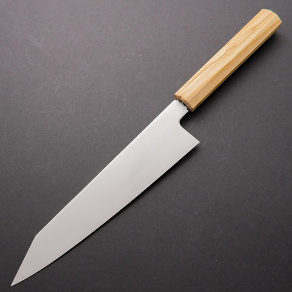 Hitohira FJ VG-10 Kiritsuke Gyuto 210mm WB Mono Handle Olive - Tetogi