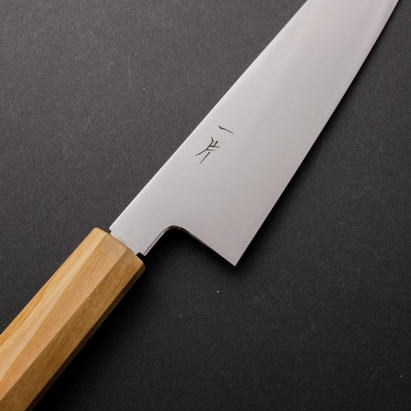 Hitohira FJ VG-10 Kiritsuke Gyuto 210mm WB Mono Handle Olive - Tetogi