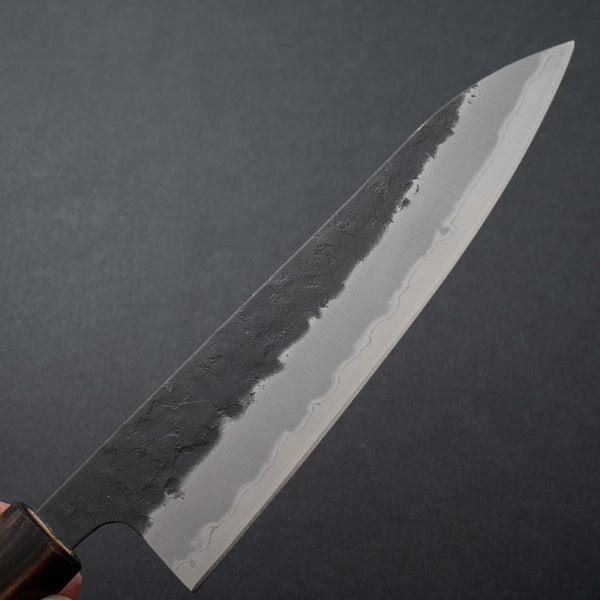 Hitohira Futana SB Kuro Nashiji Gyuto 180mm Cherry Wood Handle - Tetogi