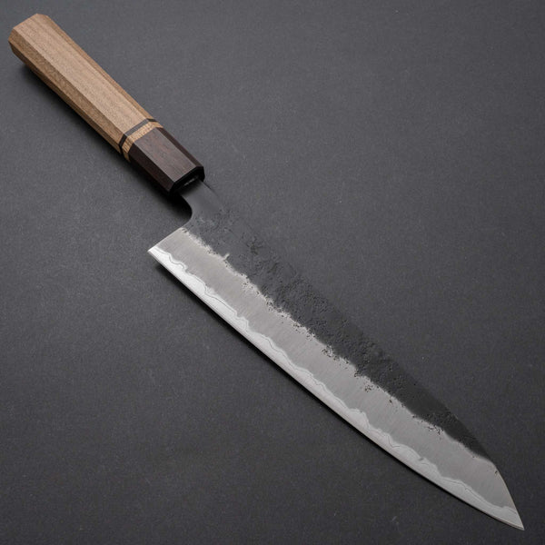 Hitohira Futana SB Kuro Nashiji Gyuto 210mm Jindai Elm Handle - Tetogi