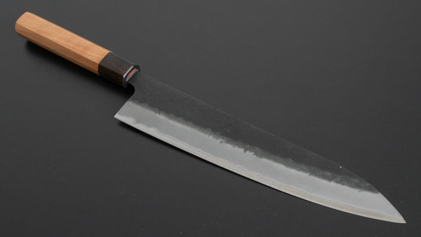 Hitohira Futana SB Kuro Nashiji Gyuto 240mm Cherry Wood Handle - Tetogi