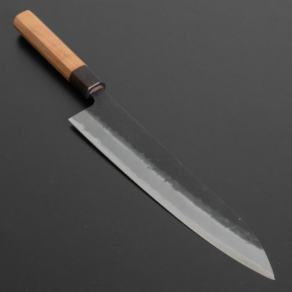 Hitohira Futana SB Kuro Nashiji Gyuto 240mm Cherry Wood Handle - Tetogi