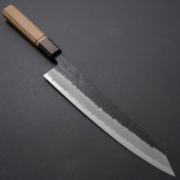 Hitohira Futana SB Kuro Nashiji Gyuto 240mm Jindai Elm Handle - Tetogi