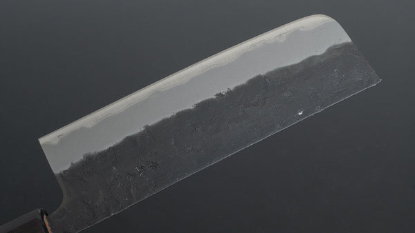 Hitohira Futana SB Kuro Nashiji Nakiri 165mm Cherry Wood Handle - Tetogi