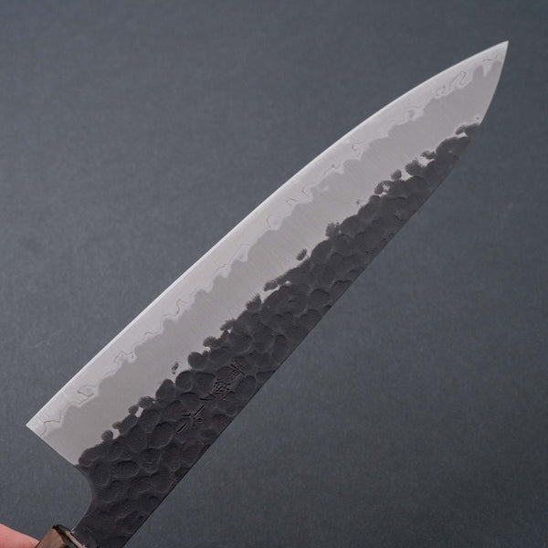 Hitohira Futana SB Kuro Tsuchime Gyuto 180mm Cherry Wood Handle - Tetogi