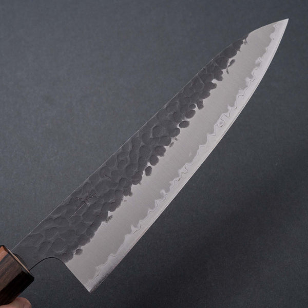 Hitohira Futana SB Kuro Tsuchime Gyuto 180mm Cherry Wood Handle - Tetogi