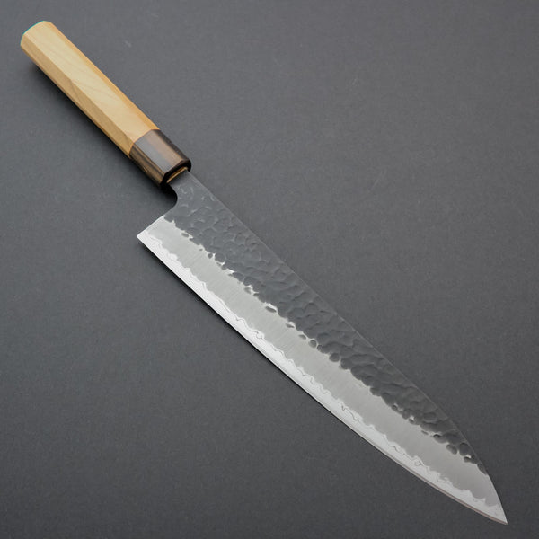 Hitohira Futana SB Kuro Tsuchime Gyuto 240mm Cherry Wood Handle - Tetogi