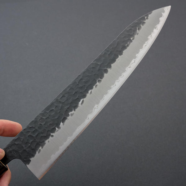 Hitohira Futana SB Kuro Tsuchime Gyuto 240mm Cherry Wood Handle - Tetogi