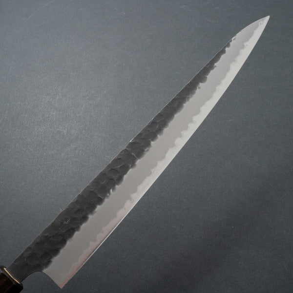 Hitohira Futana SB Kuro Tsuchime Sujihiki 270mm Cherry Wood Handle - Tetogi