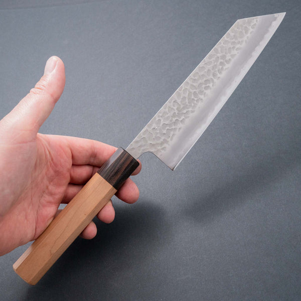 Hitohira Futana SB Migaki Tsuchime Bunka Cherry Wood Handle - Tetogi