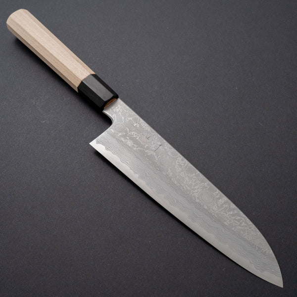 Hitohira Gorobei Kyuzo White #2 Damascus Gyuto 210mm Ho Wood Handle - Tetogi