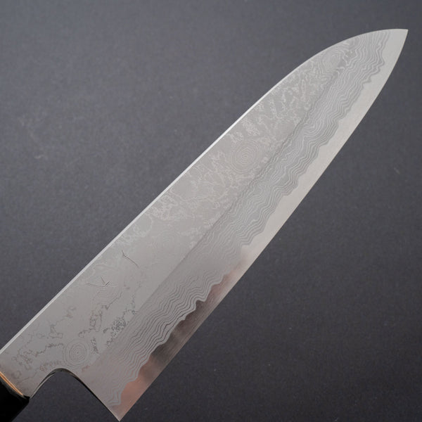 Hitohira Gorobei Kyuzo White #2 Damascus Gyuto 210mm Ho Wood Handle - Tetogi