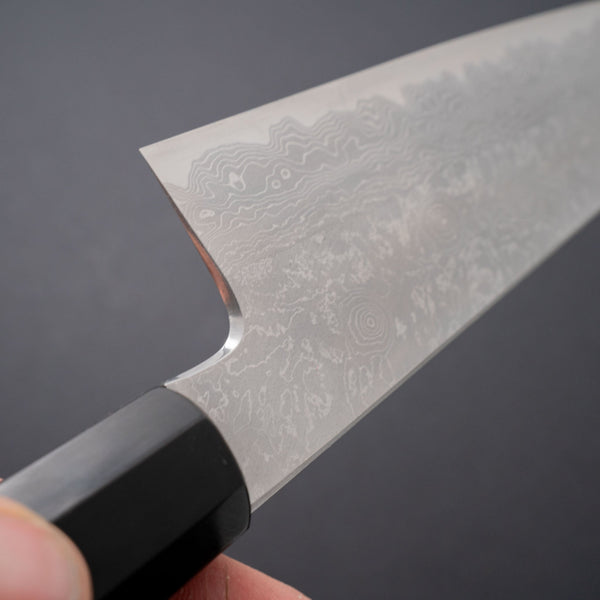 Hitohira Gorobei Kyuzo White #2 Damascus Gyuto 210mm Ho Wood Handle - Tetogi