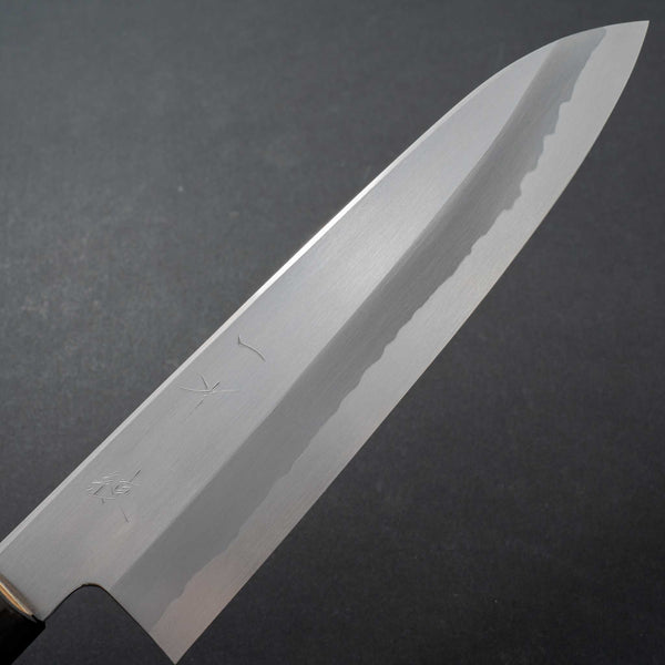 Hitohira Gorobei Ren White #2 Gyuto 210mm Ho Wood Handle - Tetogi