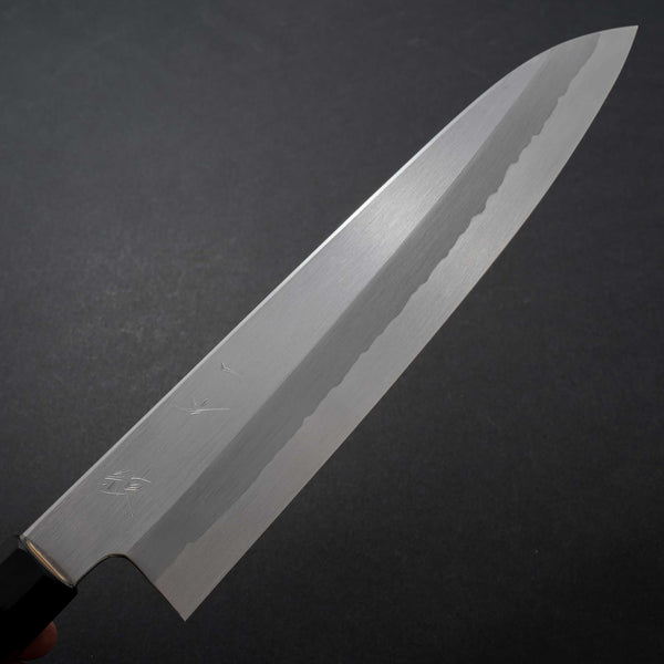 Hitohira Gorobei Ren White #2 Gyuto 240mm Ho Wood Handle - Tetogi