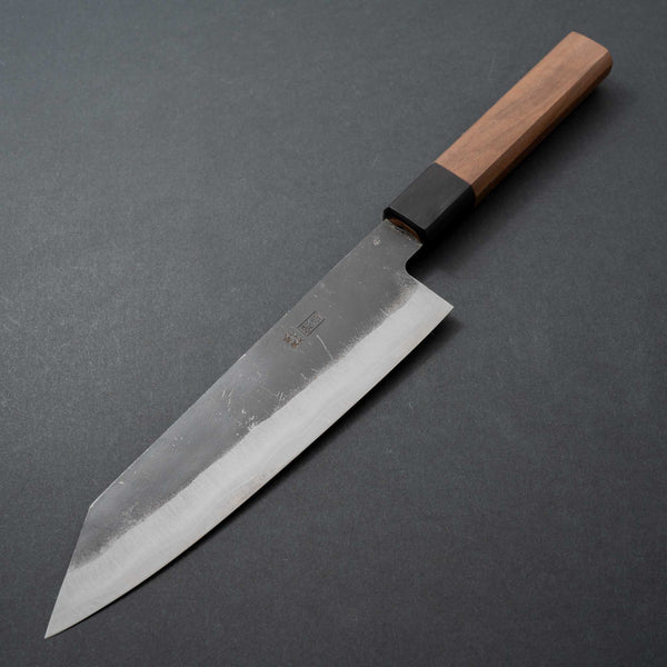 Hitohira Harima Blue Super Stainless Clad Bunka Walnut Handle - Tetogi