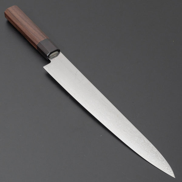 Hitohira HG Damascus Sujihiki 240mm Wood Handle (Original Handle) - Tetogi