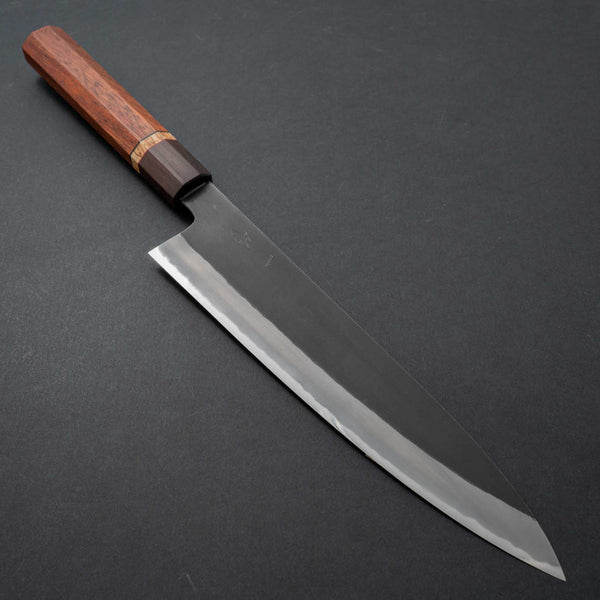 Hitohira Hinode Kurouchi White #2 Gyuto 240mm Riisgaard Padouk Handle - Tetogi