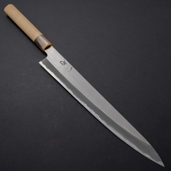 Hitohira Hinode Migaki White #2 Sujihiki 270mm Ho Wood Handle (D-shape) - Tetogi