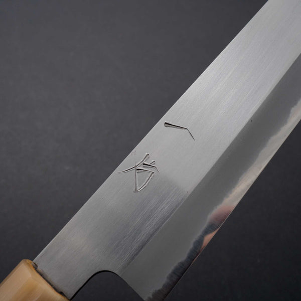 Hitohira Hinode Migaki White #2 Sujihiki 270mm Ho Wood Handle (D-shape) - Tetogi