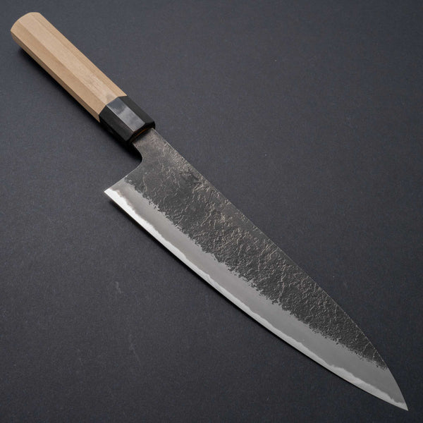 Hitohira Hinode Nashiji White #2 Gyuto 210mm Ho Wood Handle - Tetogi