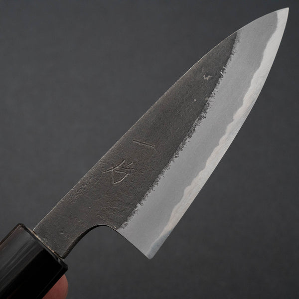 Hitohira Hinode Nashiji White #2 Paring 90mm Ho Wood Handle - Tetogi